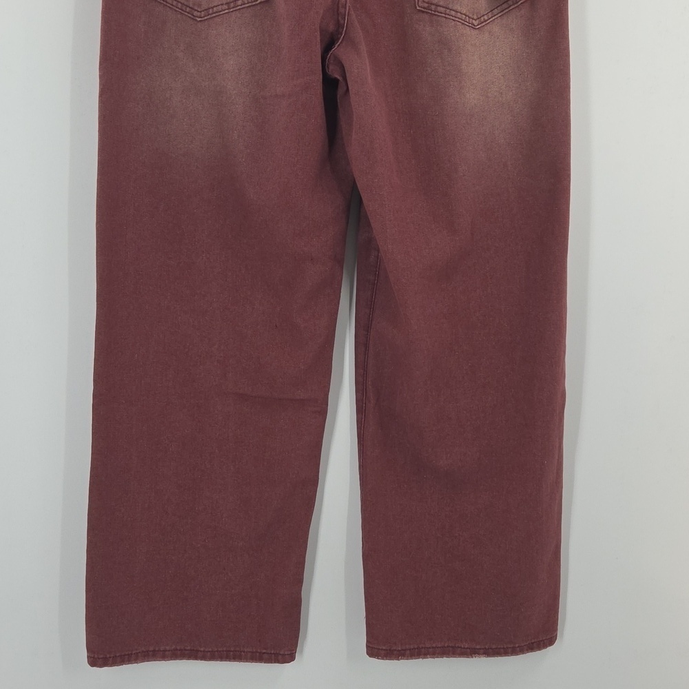 Mens Red Wide Leg Skater Jeans NWT - Picture 14 of 16